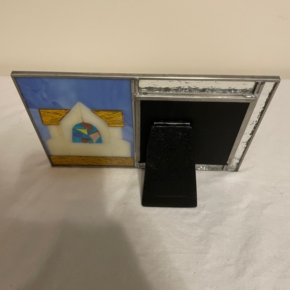 NEW Burnes of Boston Stained Glass Church Picture Frame - 3.5” x 3.5” Image - Picture 3 of 6